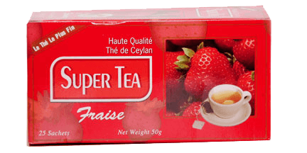 super tea-fraise tea
